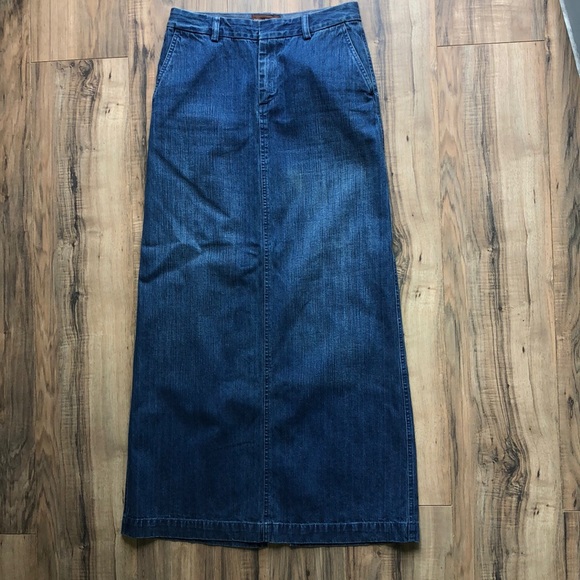 Banana Republic vintage denim maxi skirt